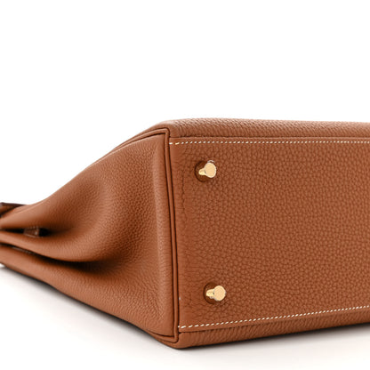 Hermes Togo Kelly Retourne 28 Gold 9 of 11