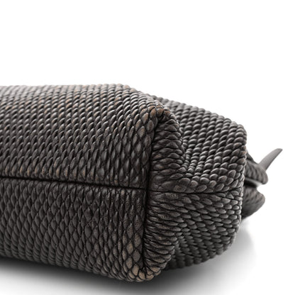 Bottega Veneta Lambskin Knit Medium The Point Triangle Bag Fondant 11 of 11