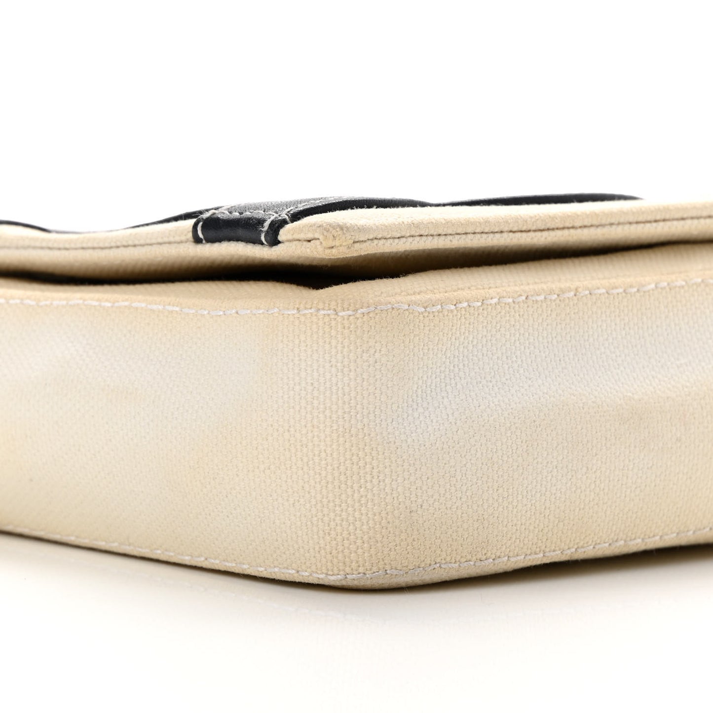 Canvas Metallic Lambskin Chocolate Bar N°5 Bag White
