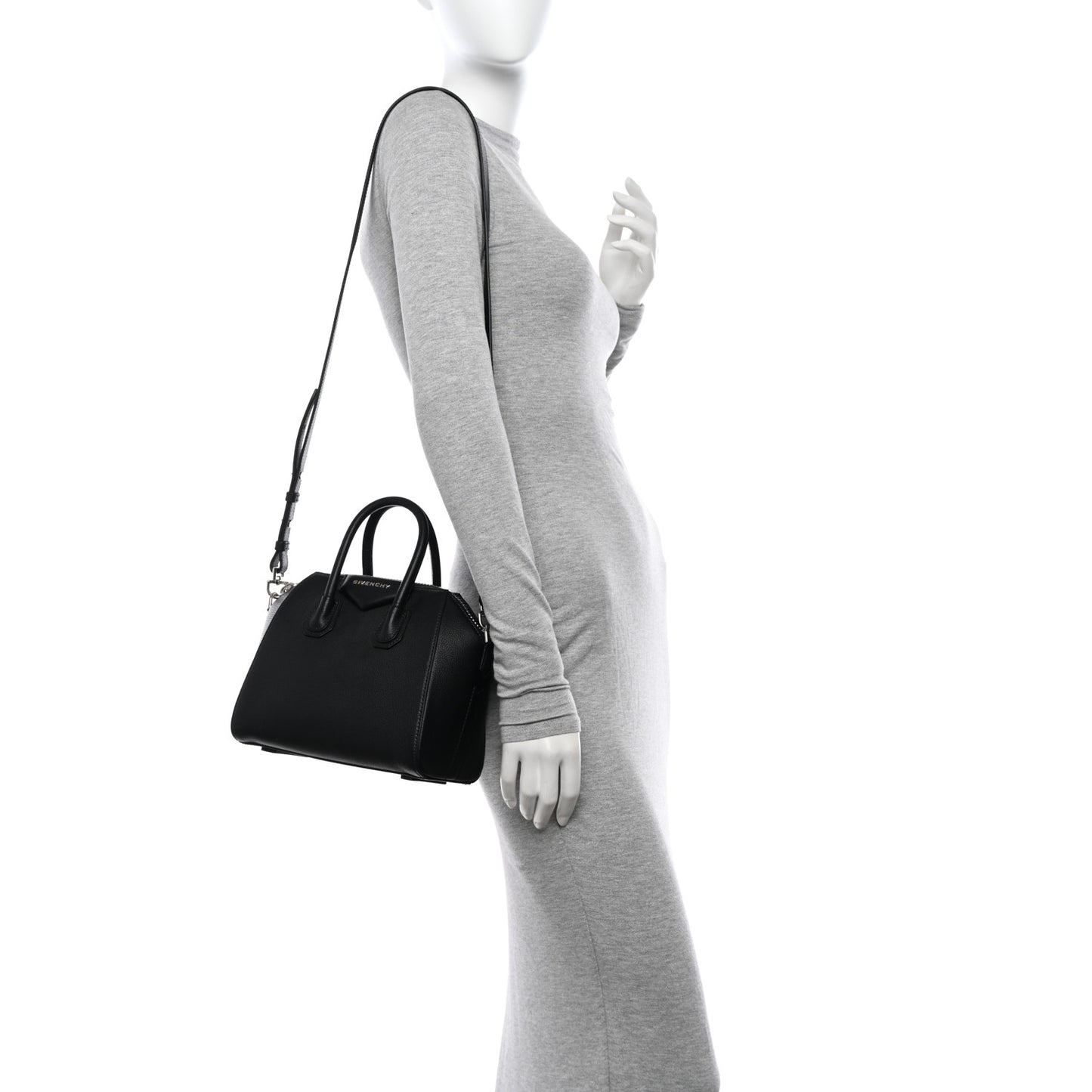 Sugar Goatskin Mini Antigona Black