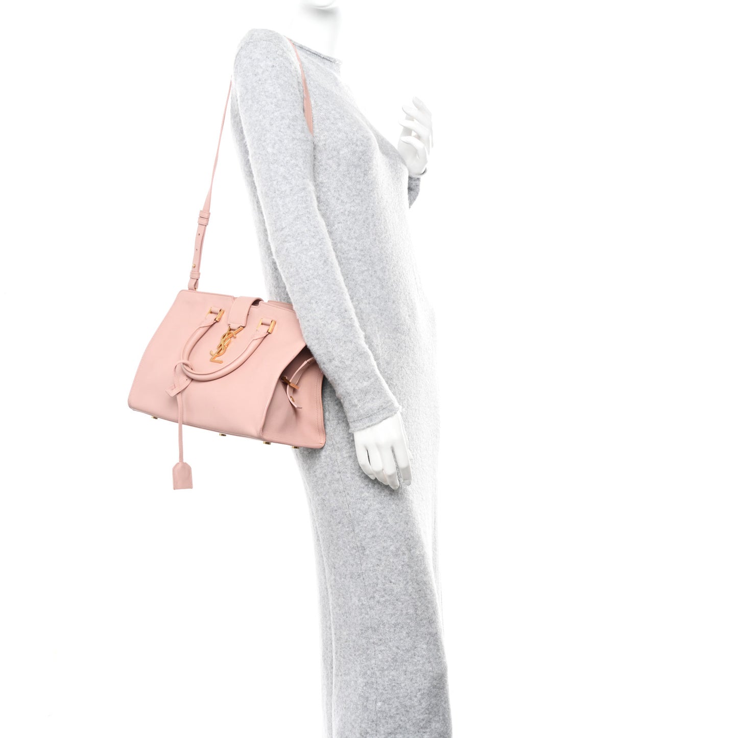 Calfskin Monogram Small Cabas Pale Blush