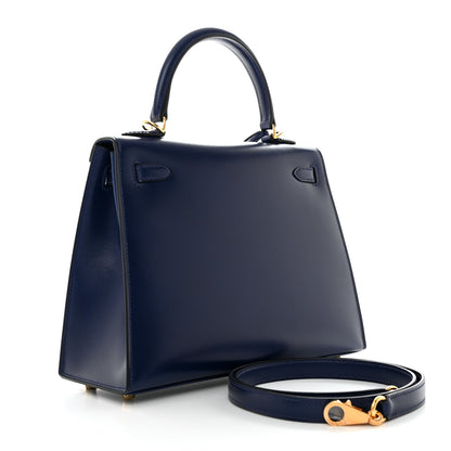 Hermes Box Kelly Sellier 25 Bleu Saphir 3 of 11