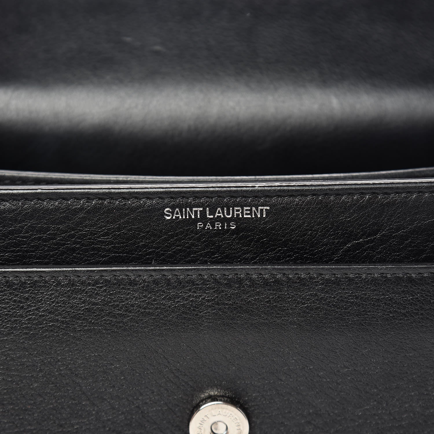 Saint Laurent Calfskin Studded Small Monogram Sunset Black 7 of 12