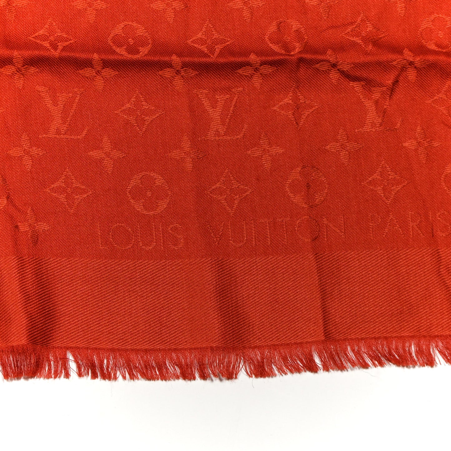 Silk Wool Monogram Shawl Orient