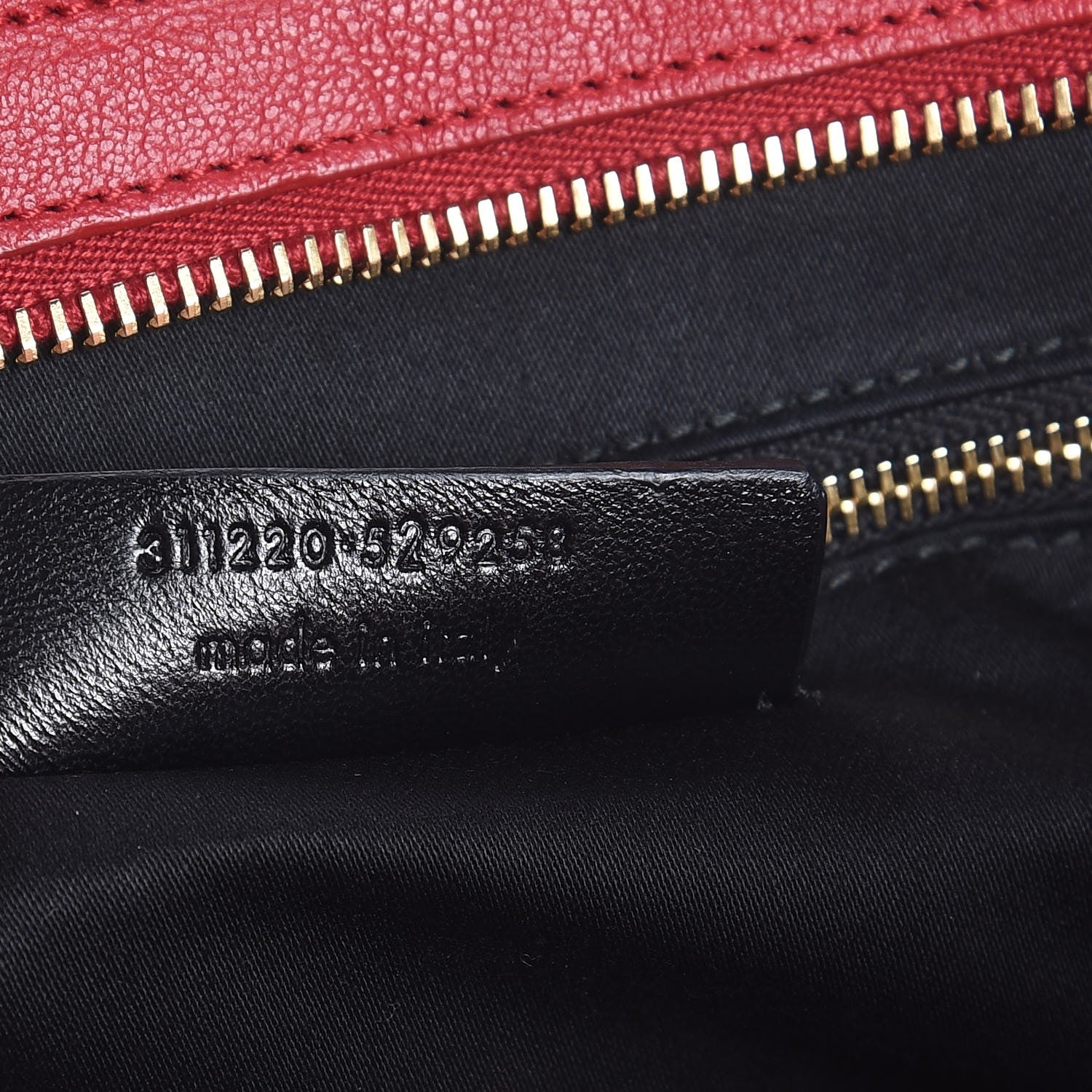 Saint Laurent Sheepskin Medium Cabas ChYc Rouge Orient 7 of 7