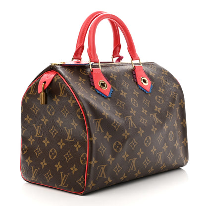 Louis Vuitton Monogram Totem Speedy 30 Flamingo 3 of 8