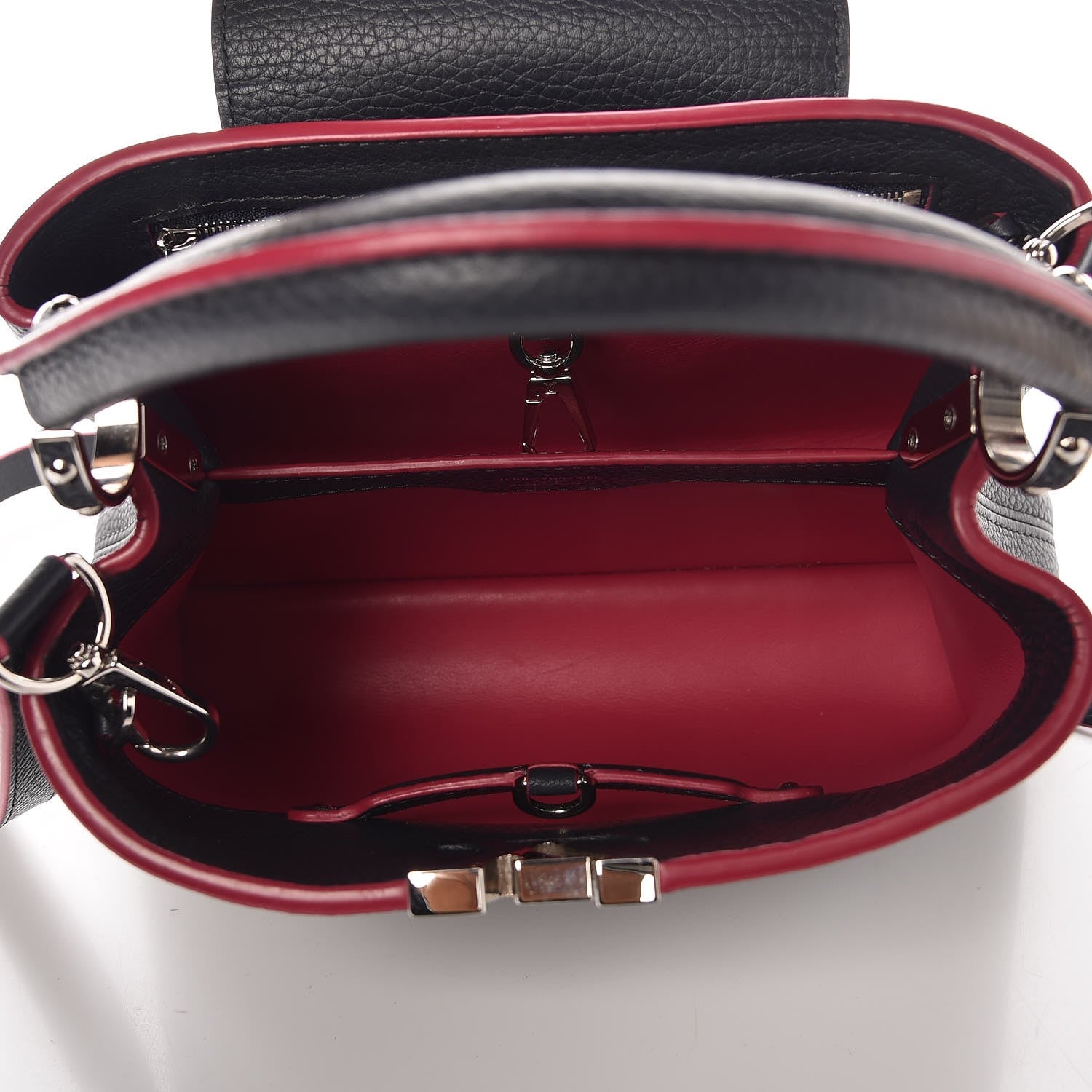 Louis Vuitton Taurillon Capucines BB Cobalt Fuchsia 6 of 10