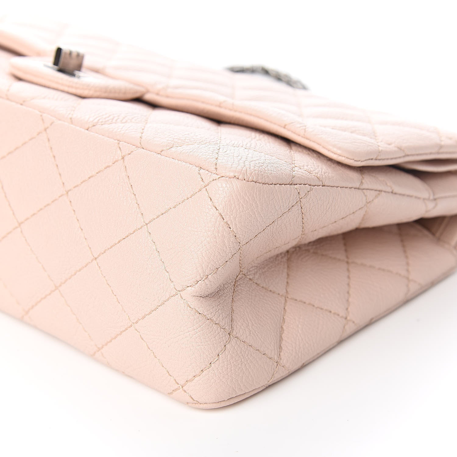 Chanel Crumpled Calfskin Quilted 2.55 Reissue 226 Flap Light Pink 13 of 15