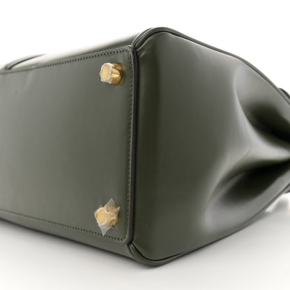 Celine Satinated Calfskin Medium 16 Top Handle Bag Khaki 10 of 12