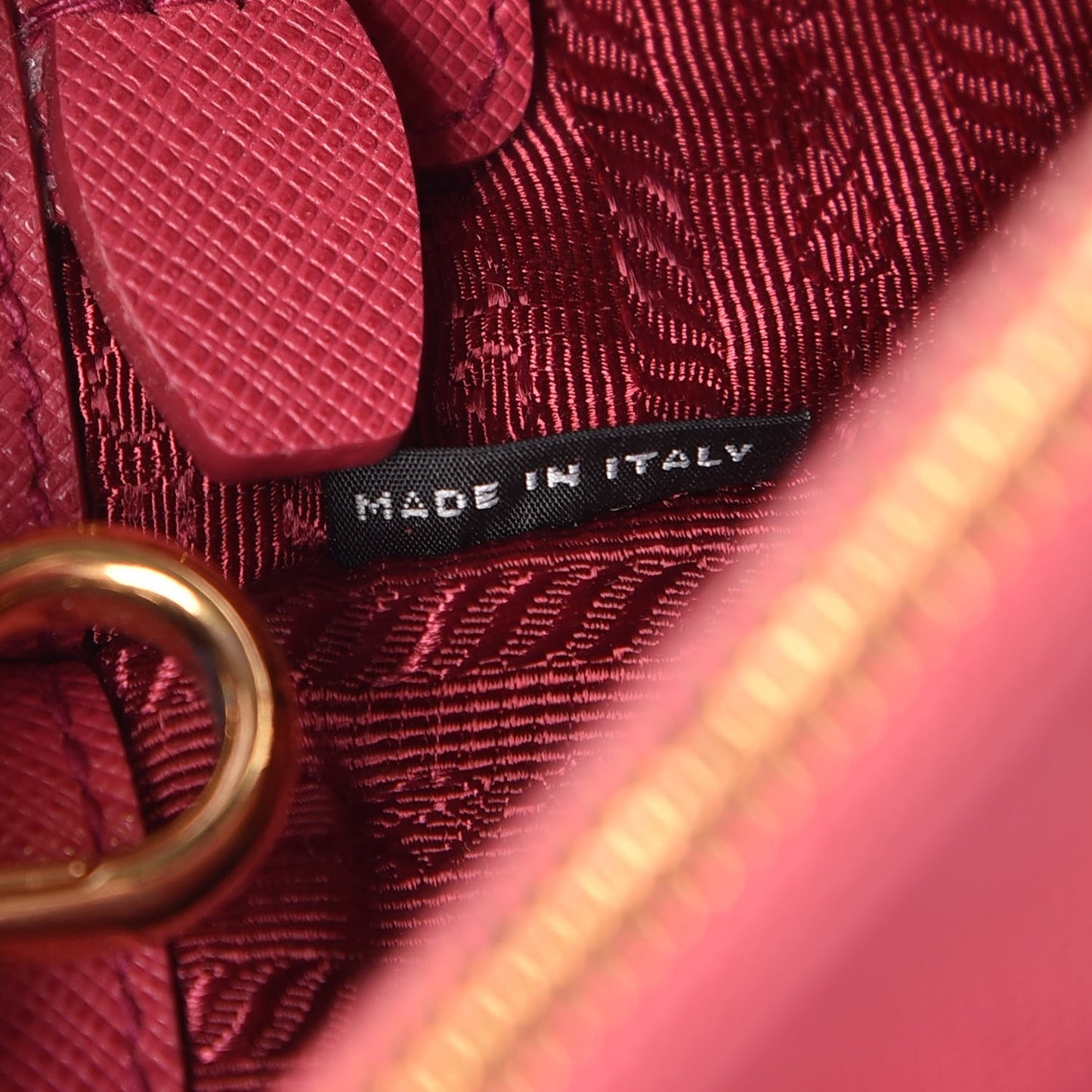 Saffiano Mini Galleria Double Zip Tote Peonia