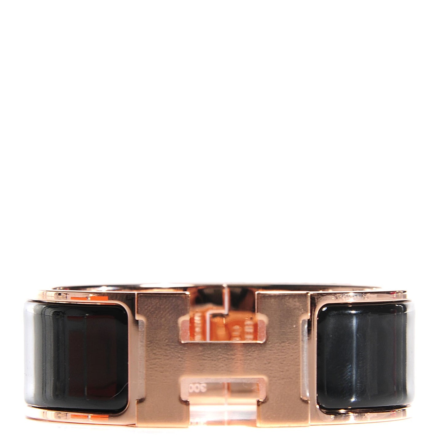 Enamel Wide Clic Clac H Bracelet PM Black