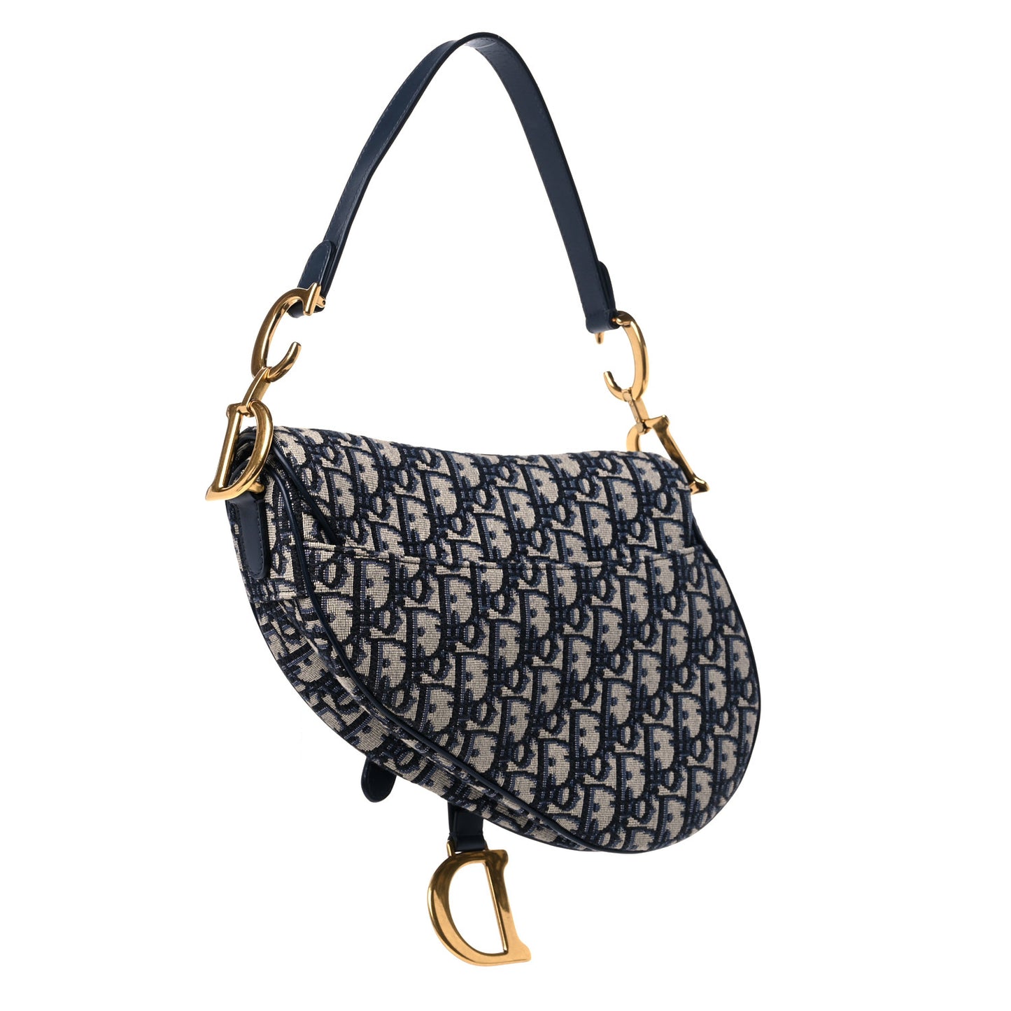 Oblique Saddle Bag Blue