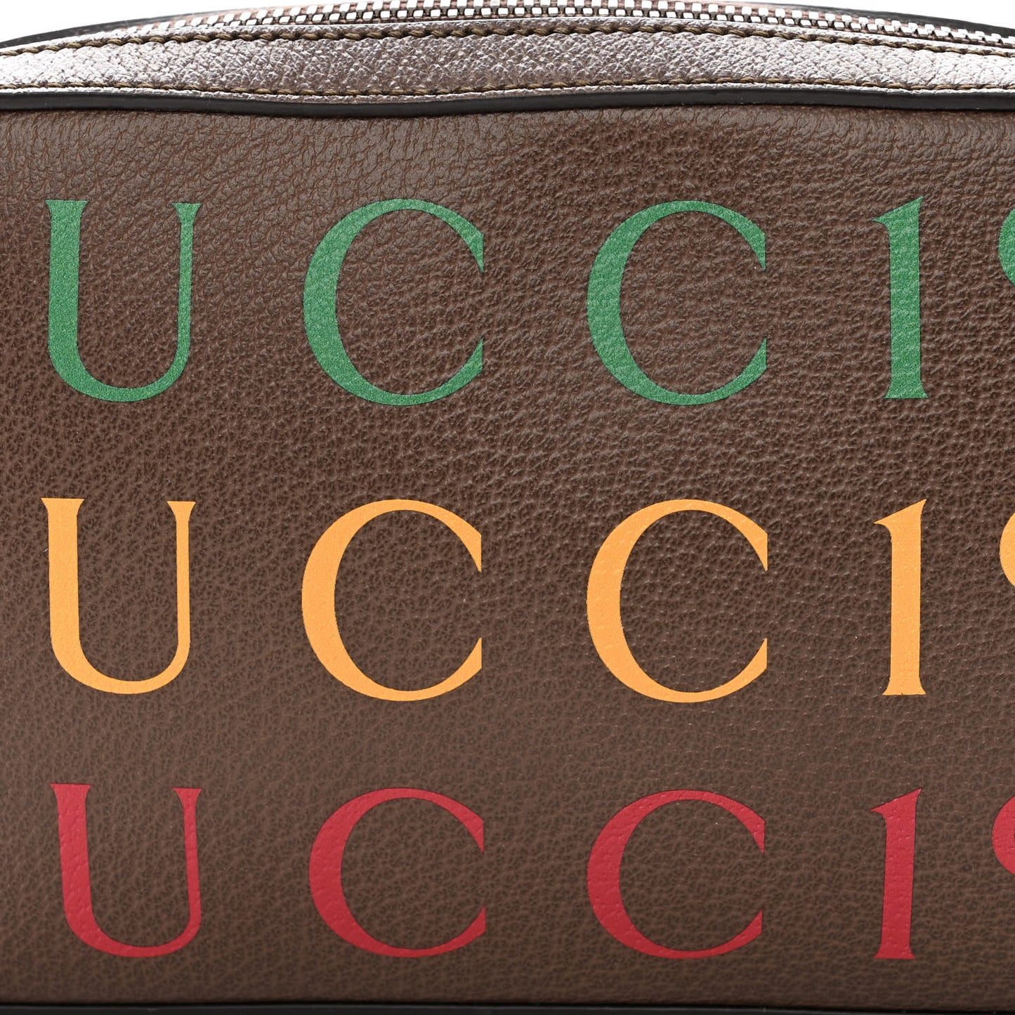 Textured Dollar Calfskin Gucci 100 Aria Belt Bag 100 40 New Acero Multicolor