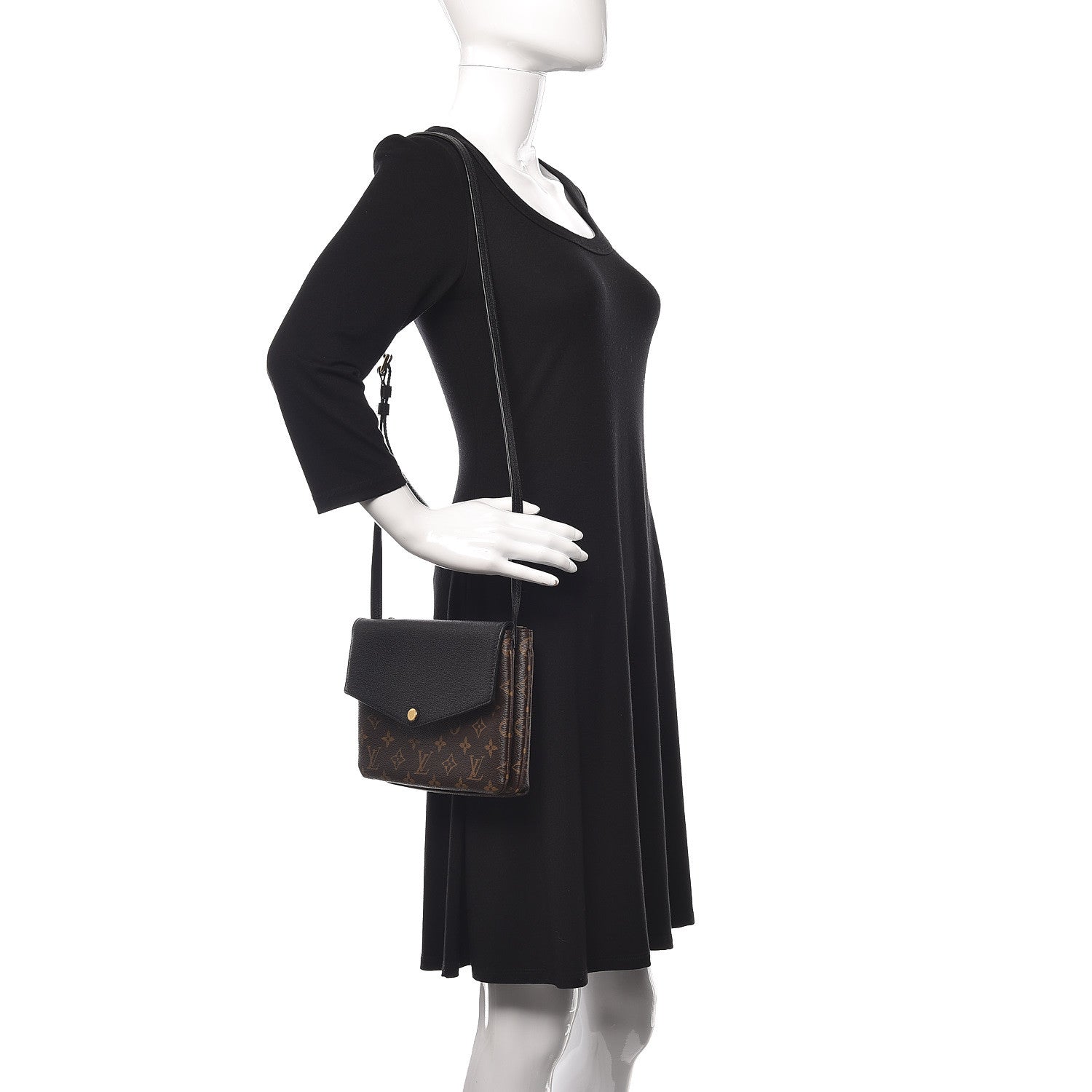 Louis Vuitton Monogram Twice Pochette Black 2 of 8