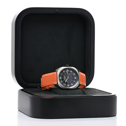Hermes DLC Coated Titanium Rubber 39mm H08 Automatic Watch Orange 5 of 5