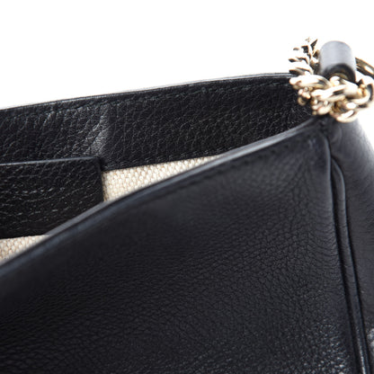 Gucci Pebbled Calfskin Small Soho Flap Crossbody Black 12 of 13