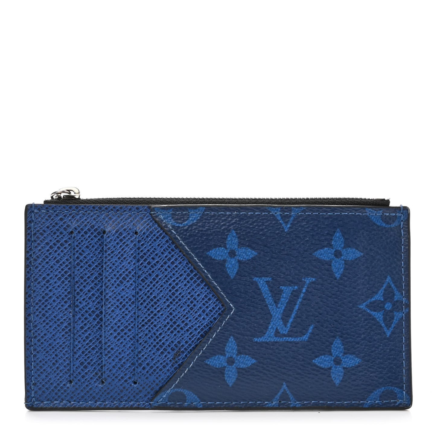 Monogram Taiga Coin Card Holder Cobalt