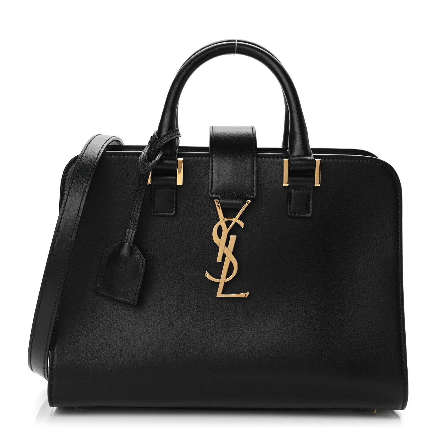 Saint Laurent Calfskin Monogram Baby Cabas Black 1 of 9
