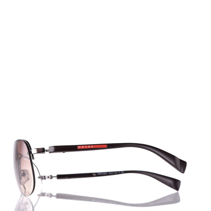 Prada Aviator Sunglasses SPS 56M Black 5 of 10