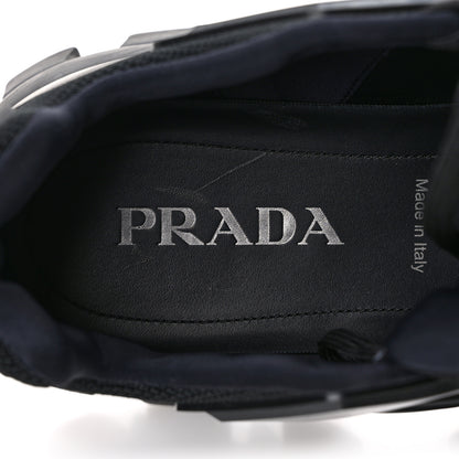 Prada Rubber Knit Fabric Mens Cloudbust Thunder Sneakers 10 Black 8 of 9