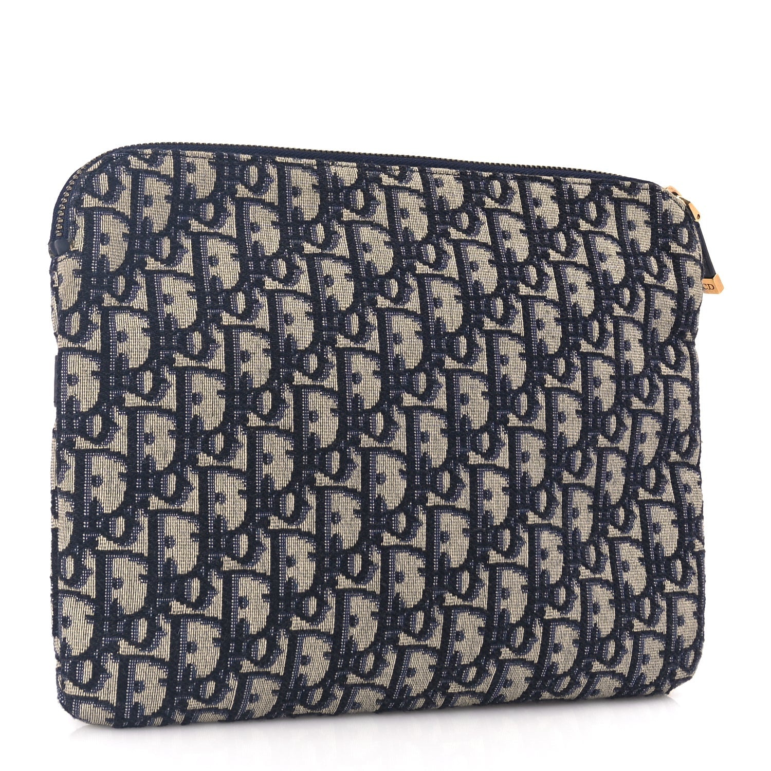 Christian Dior Oblique Travel Pouch Navy Blue 3 of 7
