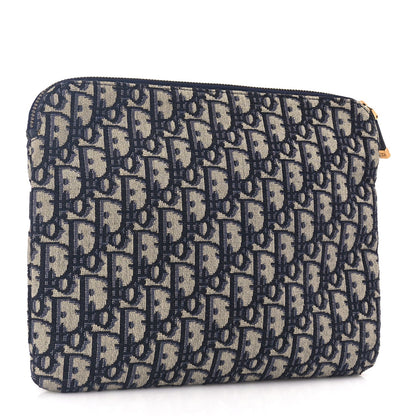 Christian Dior Oblique Travel Pouch Navy Blue 3 of 7