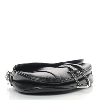 Christian Dior Calfskin Saddle Bag Black 4 of 12