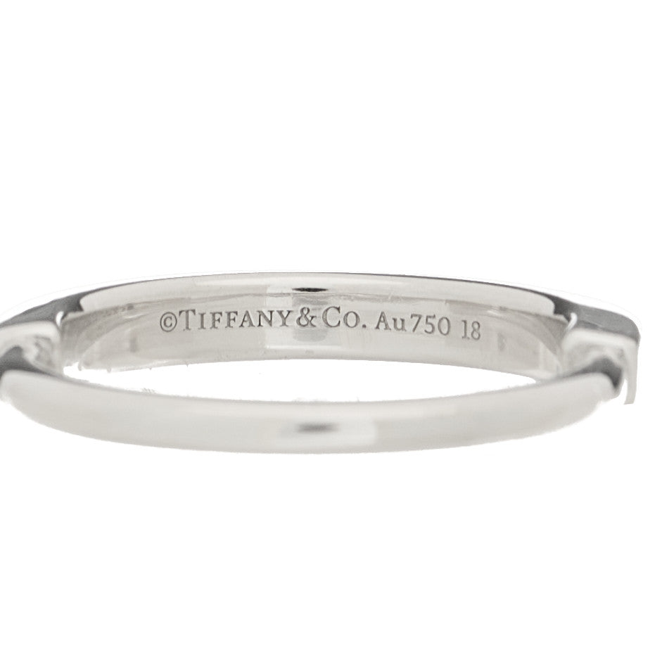 18K White Gold Lock Ring 52 6