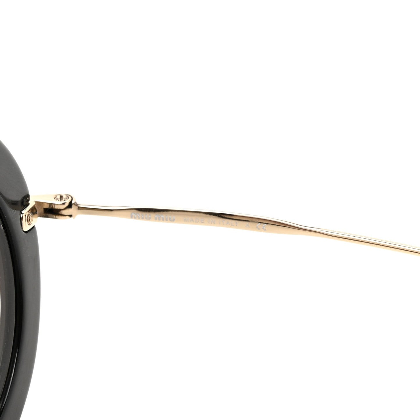 Metal Round Crystal Sunglasses SMU08R Black Tortoise