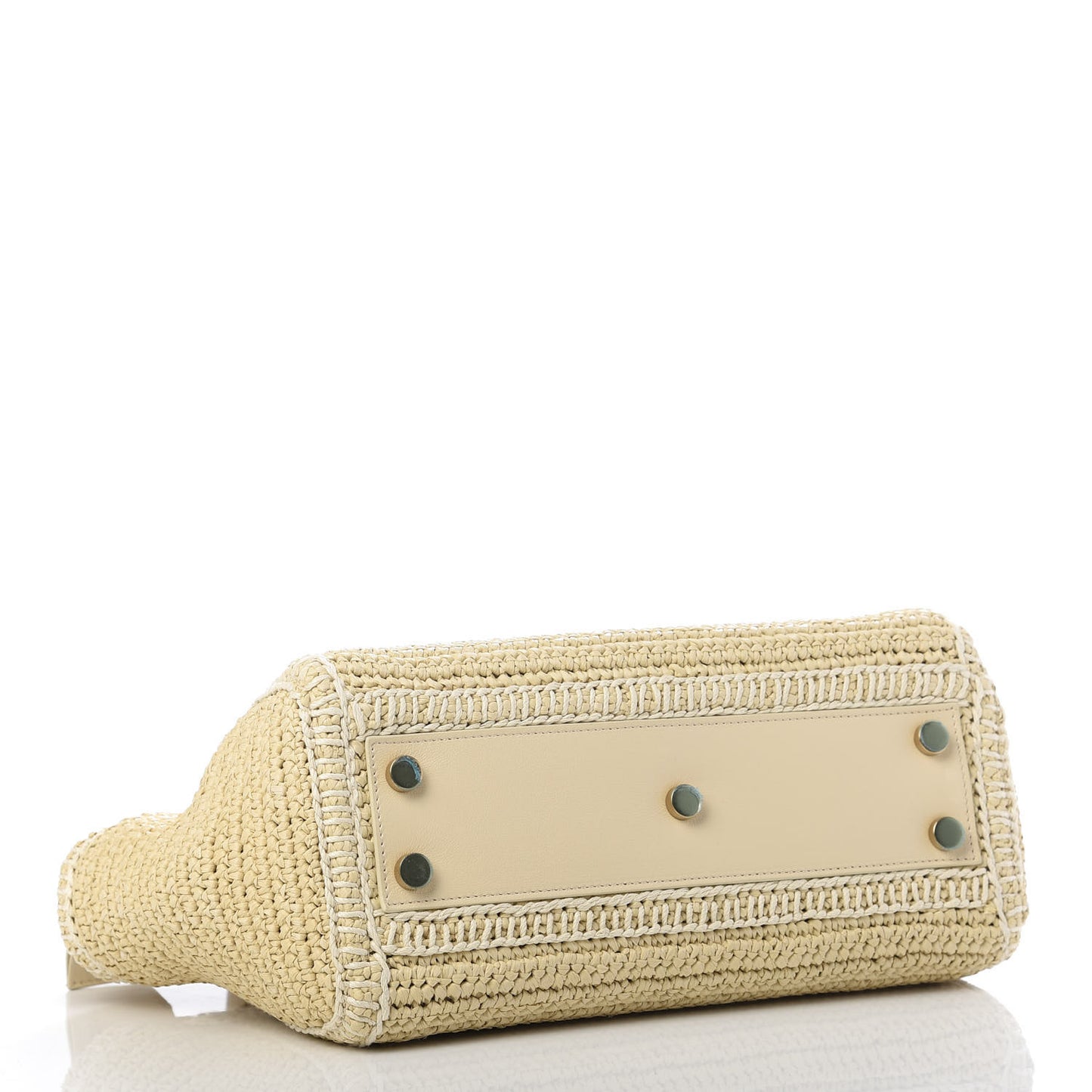Raffia Baby Monogram Downtown Cabas Naturale