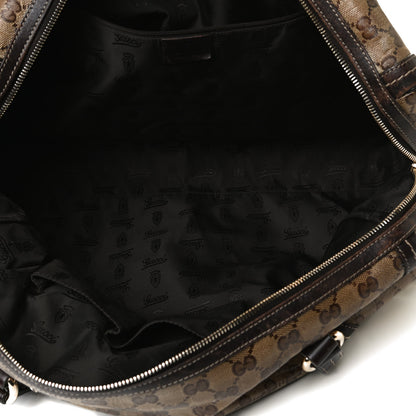 Gucci Crystal Monogram Large Duchessa Boston Dark Brown 5 of 19