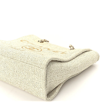 Chanel Lurex Boucle Mini Deauville Tote White 9 of 9