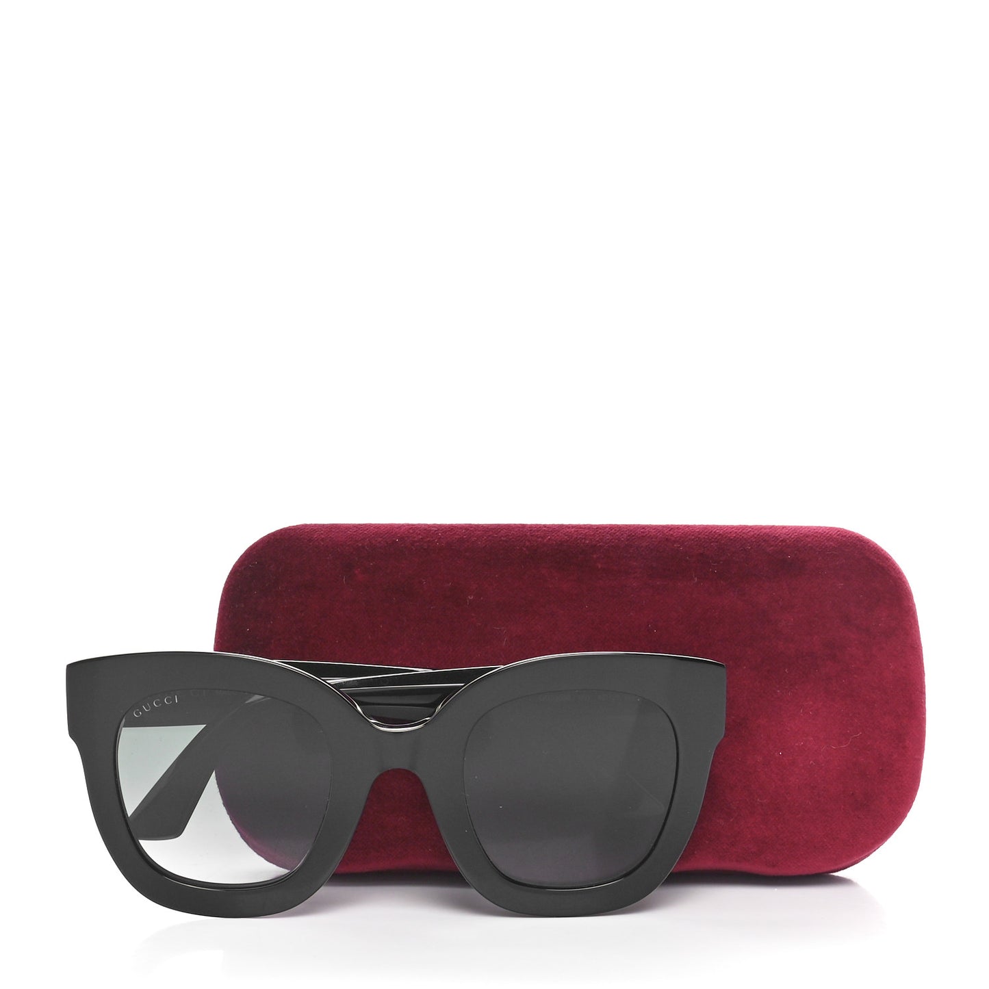 Round Frame Star Sunglasses GG0208S Black