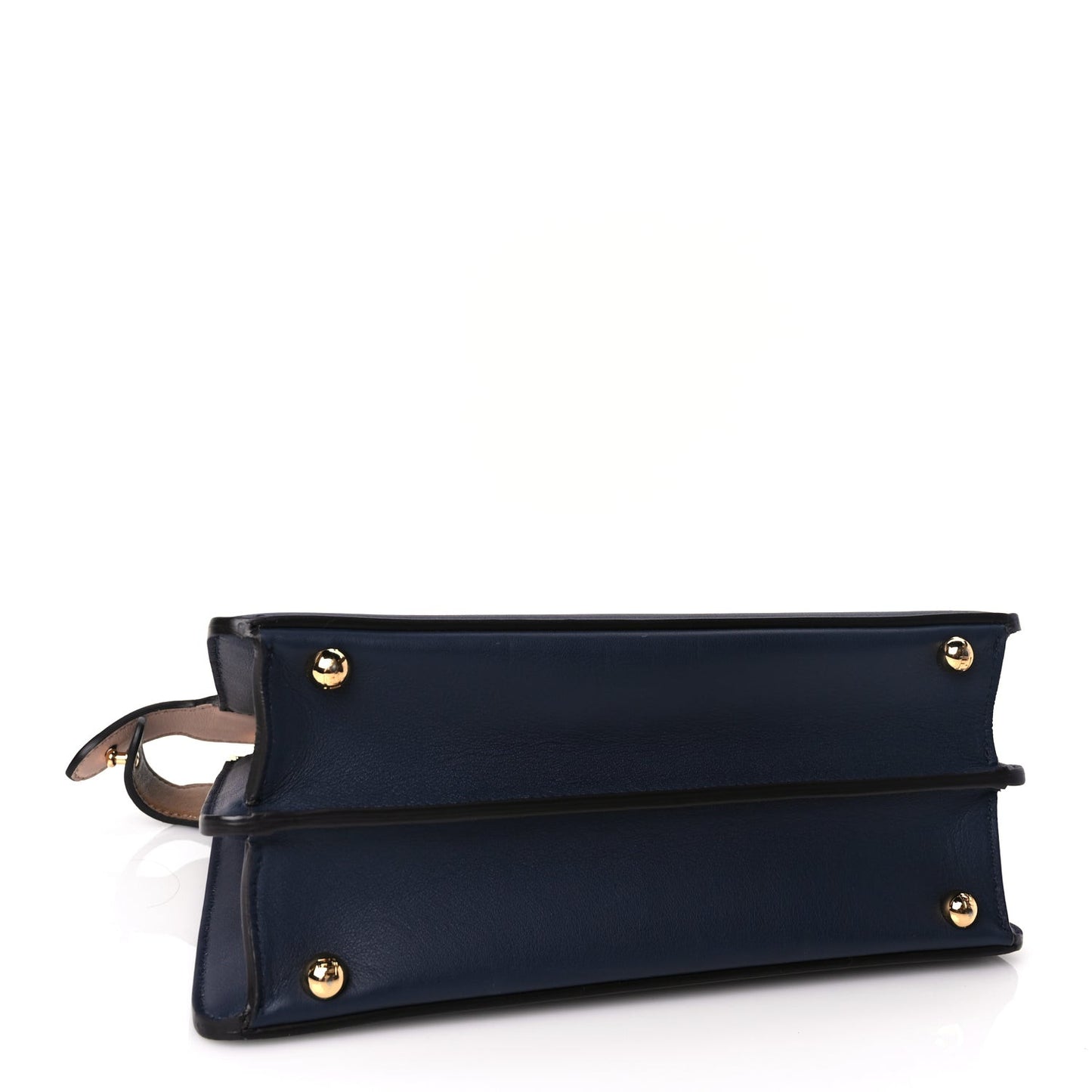 Vitello Seta Nappa Bi-Color Small Peekaboo I SEE U Satchel Midnight Light Rose Sand