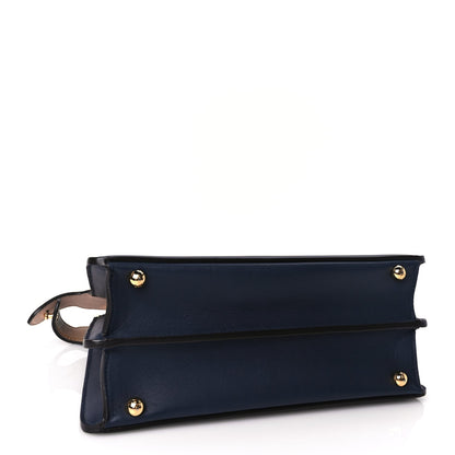 Fendi Vitello Seta Nappa Bi-Color Small Peekaboo I SEE U Satchel Midnight Light Rose Sand 3 of 8