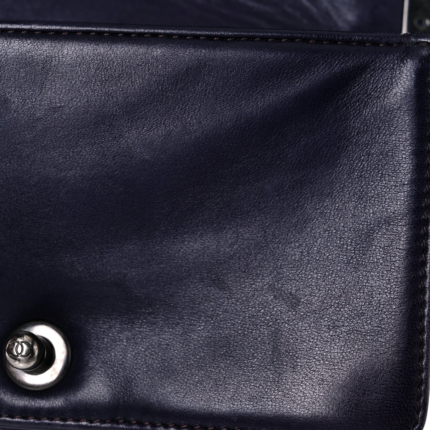 Velvet Quilted Small Boy Flap Purple