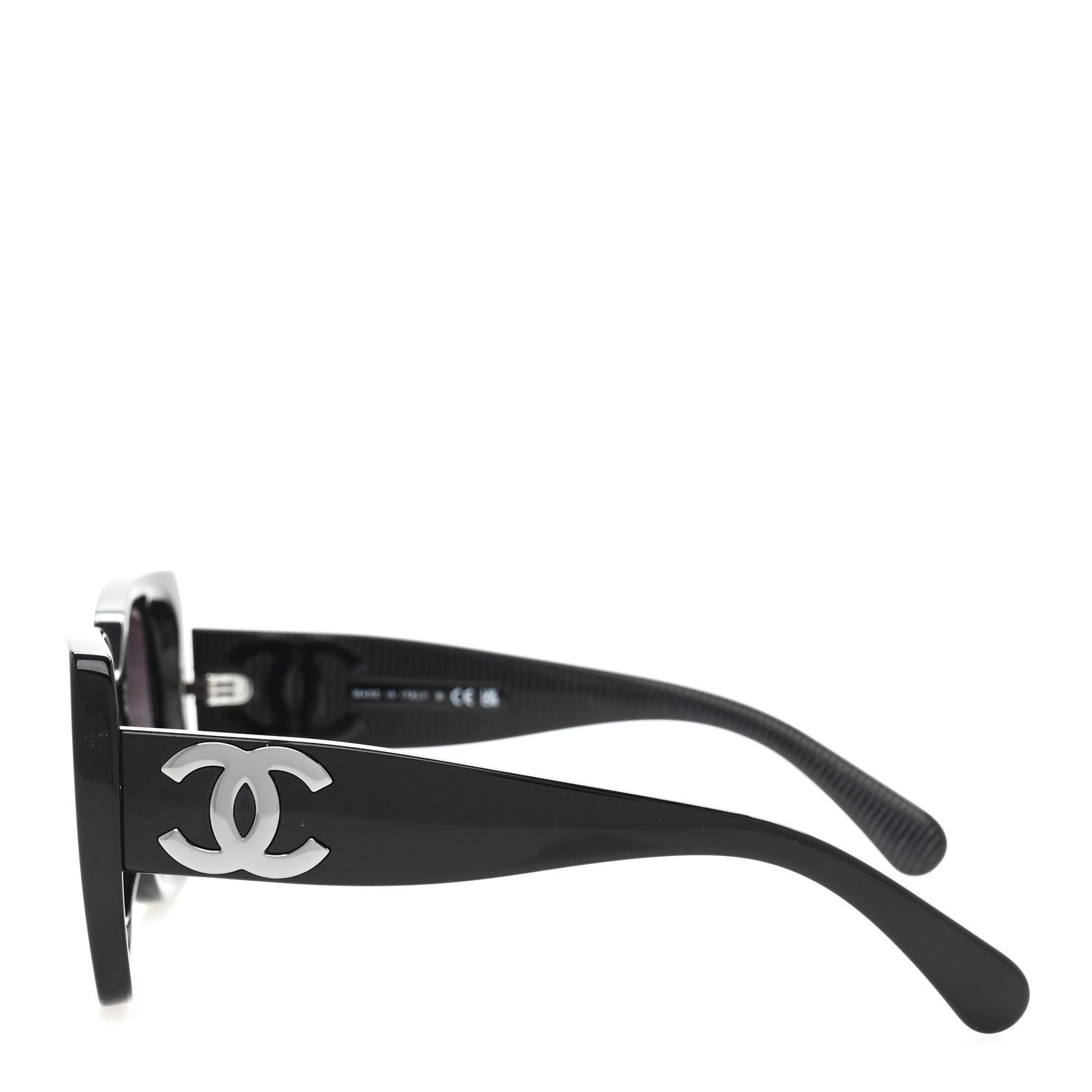 Chanel Square Polarized CC Sunglasses 5494-A Black 3 of 7