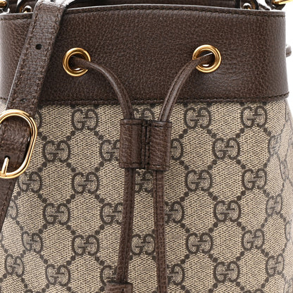 Gucci GG Supreme Monogram Web Small Ophidia Bucket Bag Brown 8 of 12