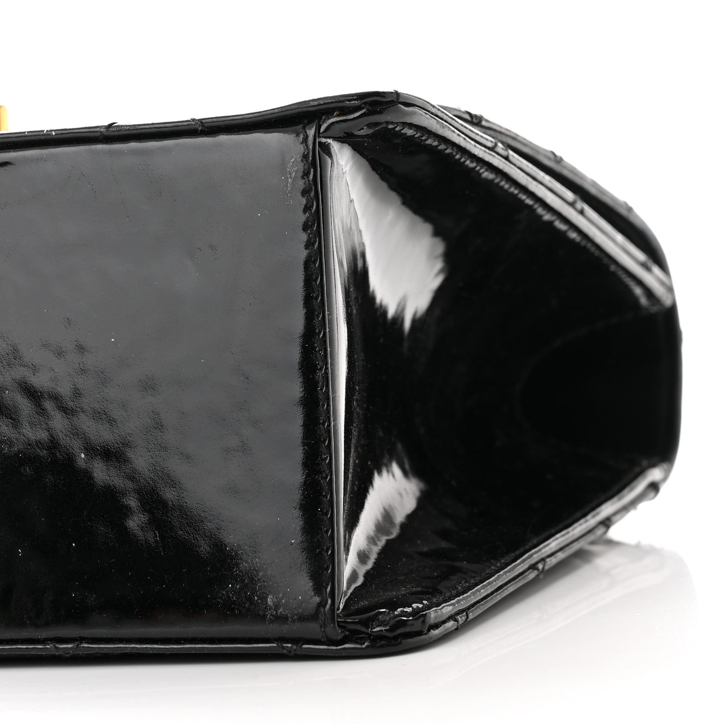 Patent Medium Kelly Flap Black