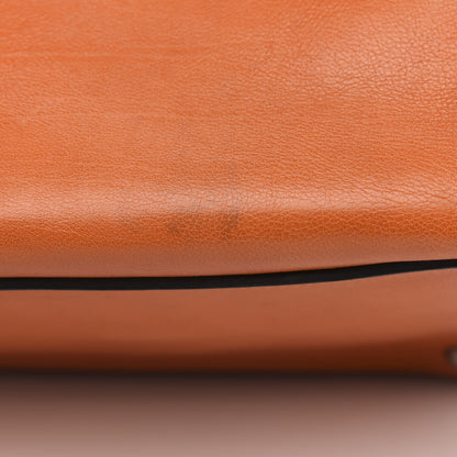 Prada Glace Calf Twin Pocket Tote Orange 10 of 10