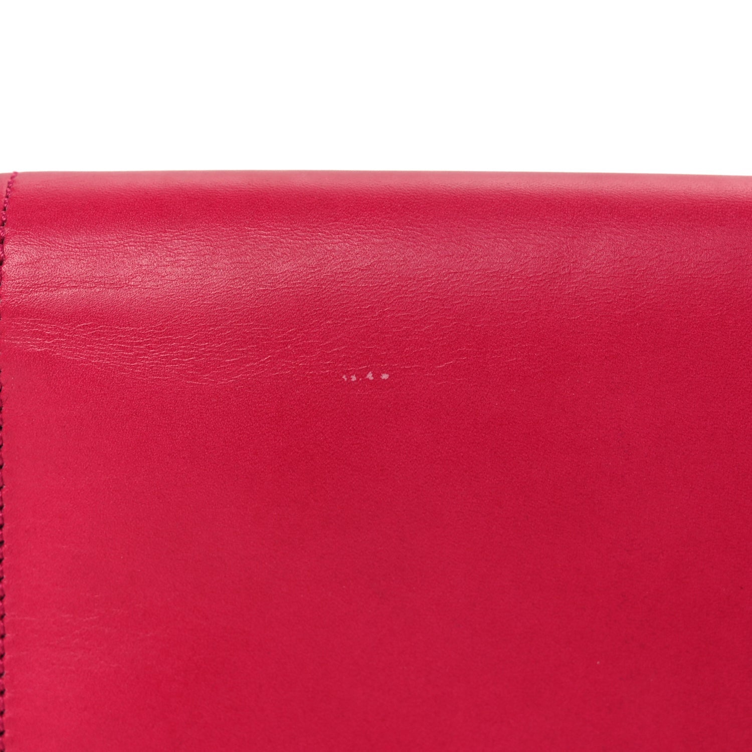 Saint Laurent Smooth Calfskin Classic Monogram Cassandre Clutch Lipstick Fuchsia 11 of 12