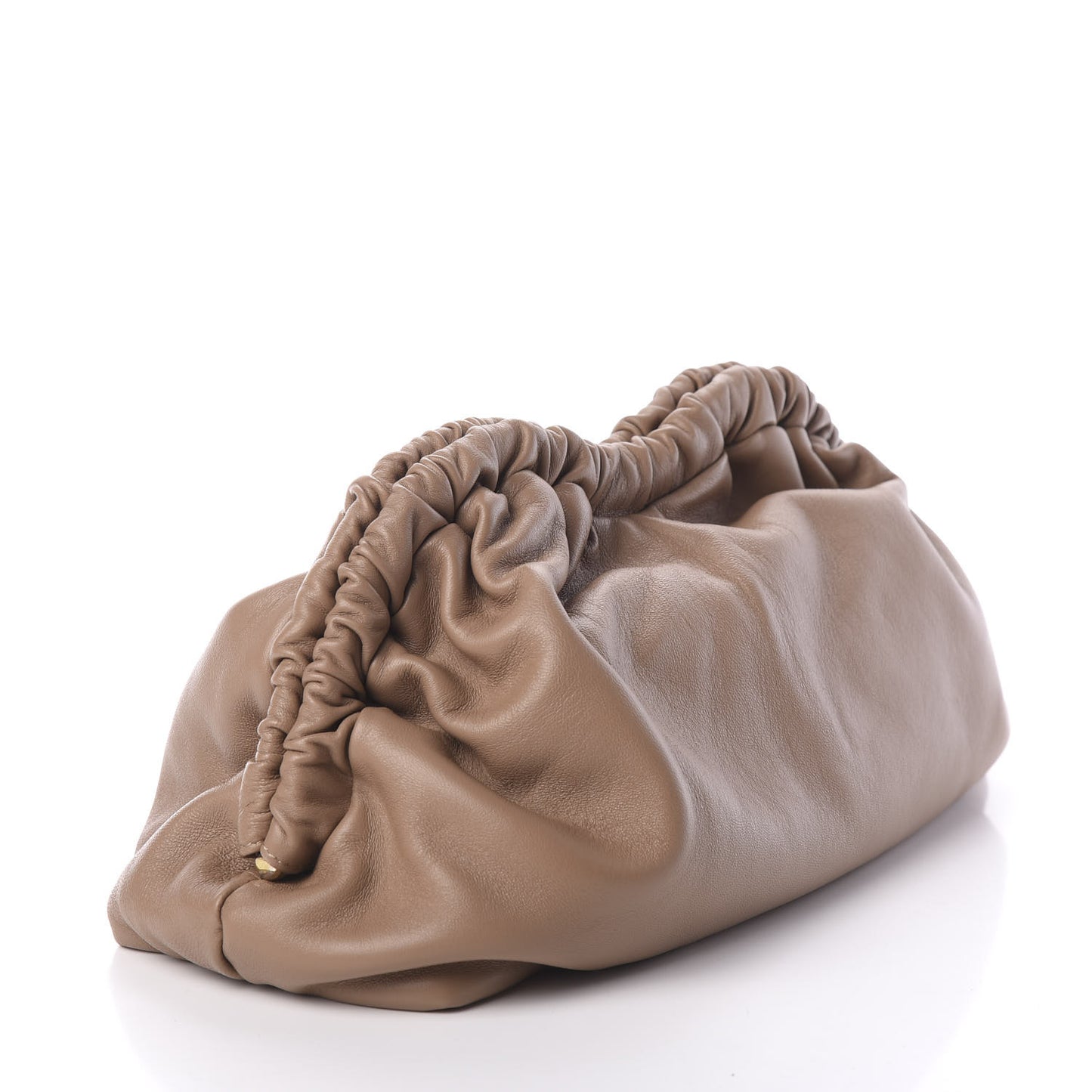 Lambskin Cloud Clutch Biscotto