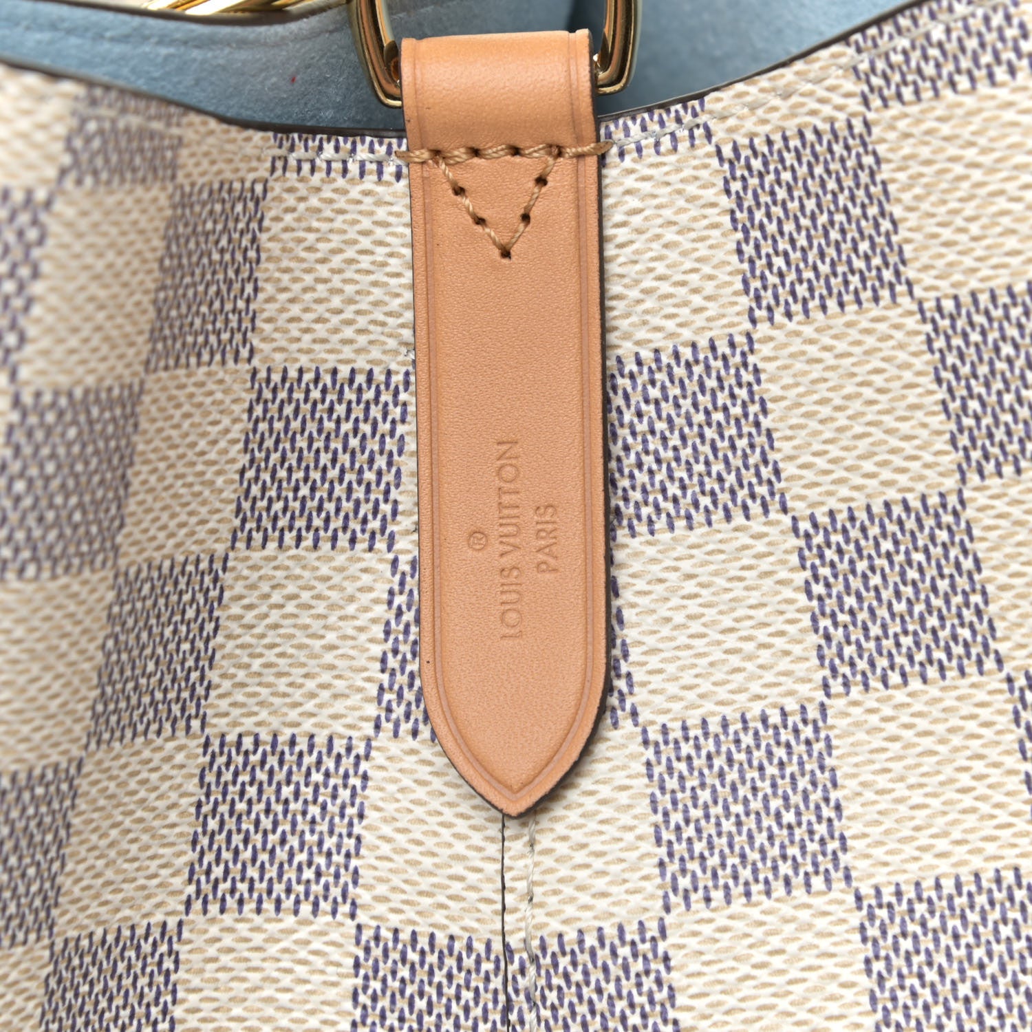 Louis Vuitton Damier Azur Braided Neonoe MM Blue 6 of 11