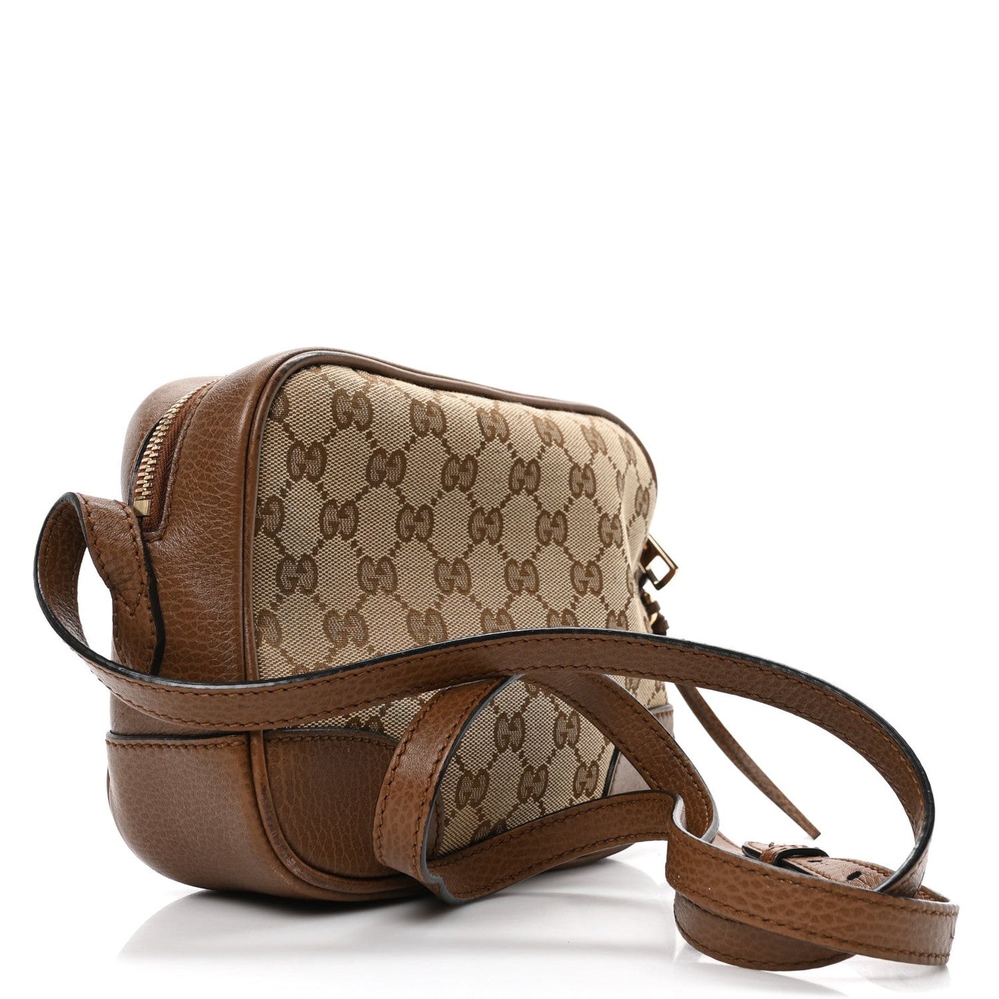 Monogram Mini Bree Messenger Bag Beige Tabacco