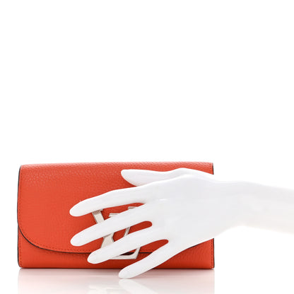 Louis Vuitton Taurillon Vivienne LV Long Wallet Clementine 3 of 9