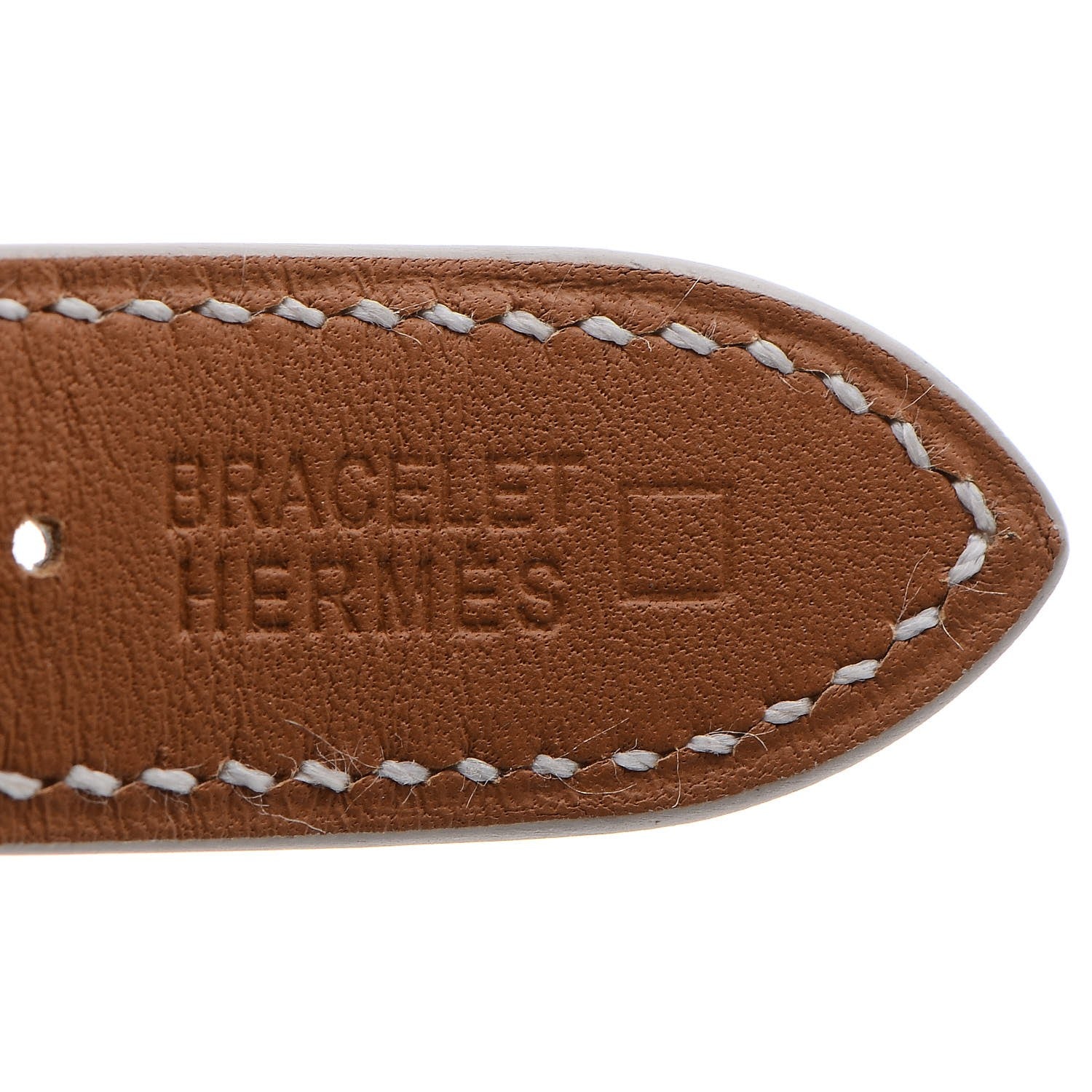 Hermes Stainless Steel Alligator 29mm Cape Cod Quartz Watch Blanc 7 of 8