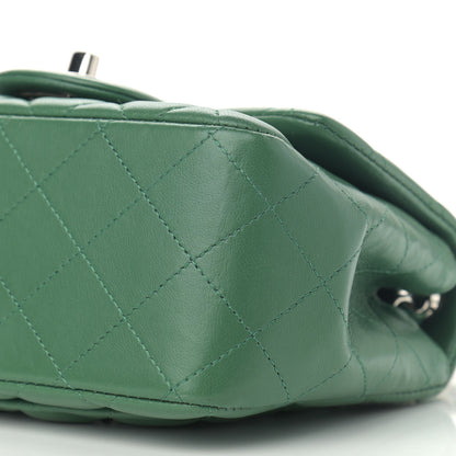 Chanel Lambskin Quilted Mini Square Flap Green 9 of 10