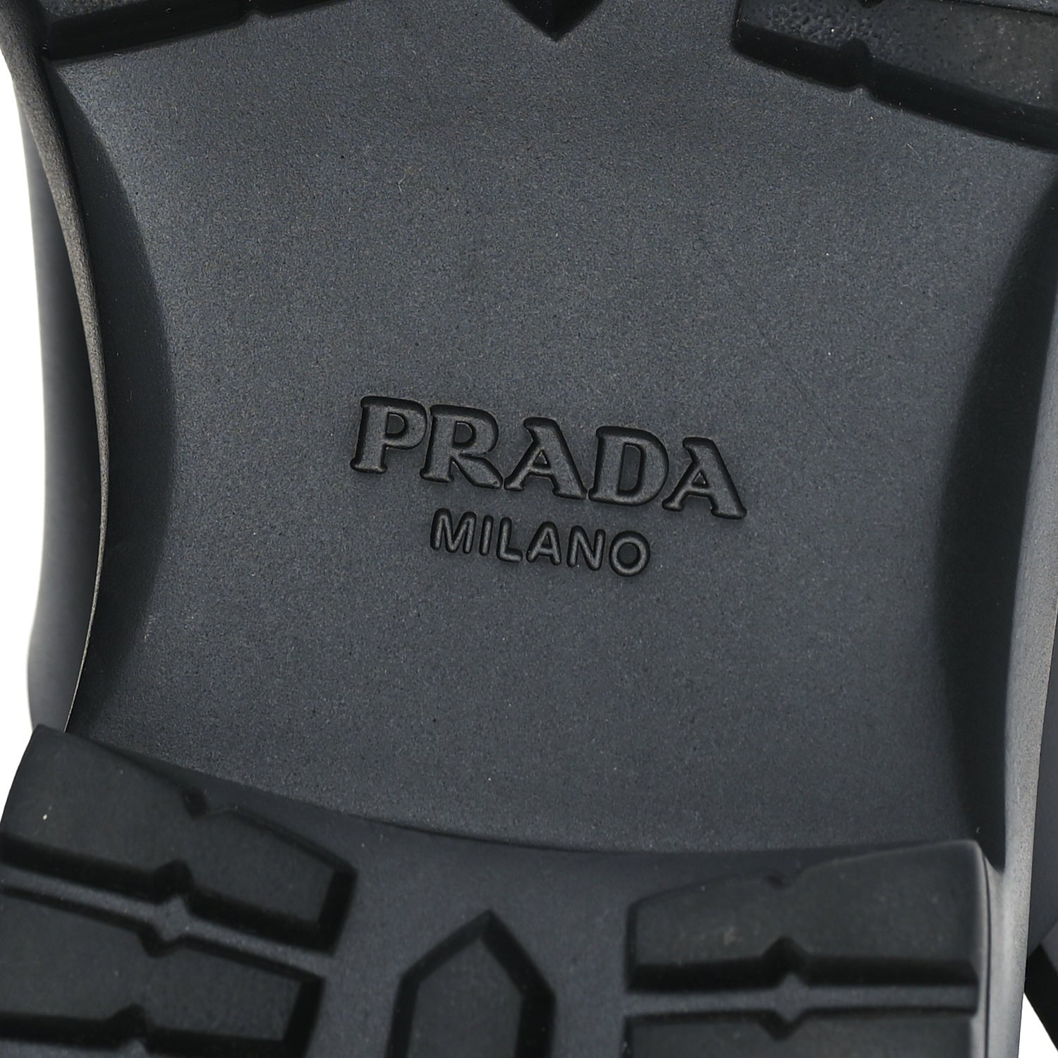 Prada Foam Rubber Metal Triangle Logo Monolith 55mm Soft Cage Sandals 38 Black 7 of 8