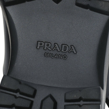 Prada Foam Rubber Metal Triangle Logo Monolith 55mm Soft Cage Sandals 38 Black 7 of 8
