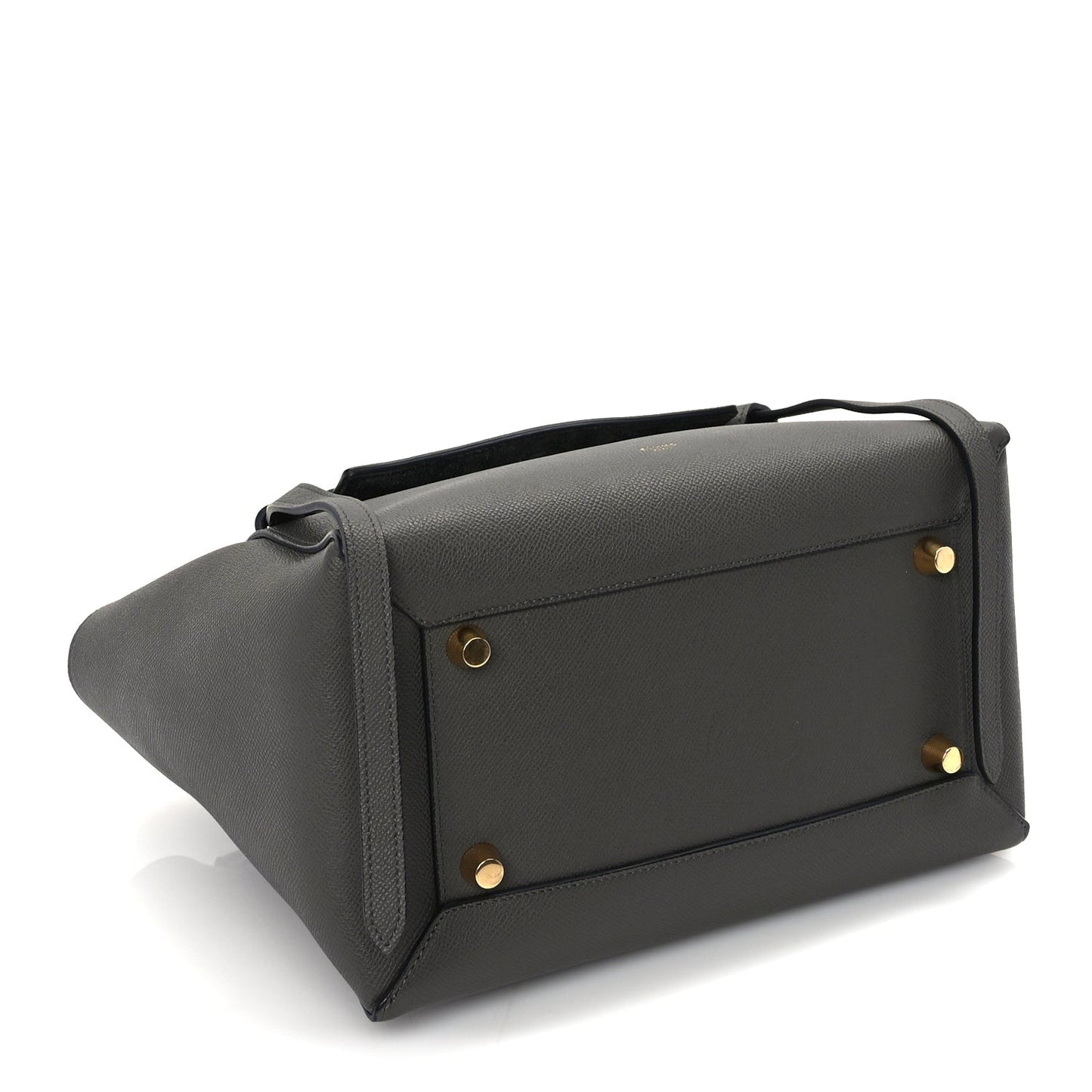 Grained Calfskin Small Belt Bag Grey